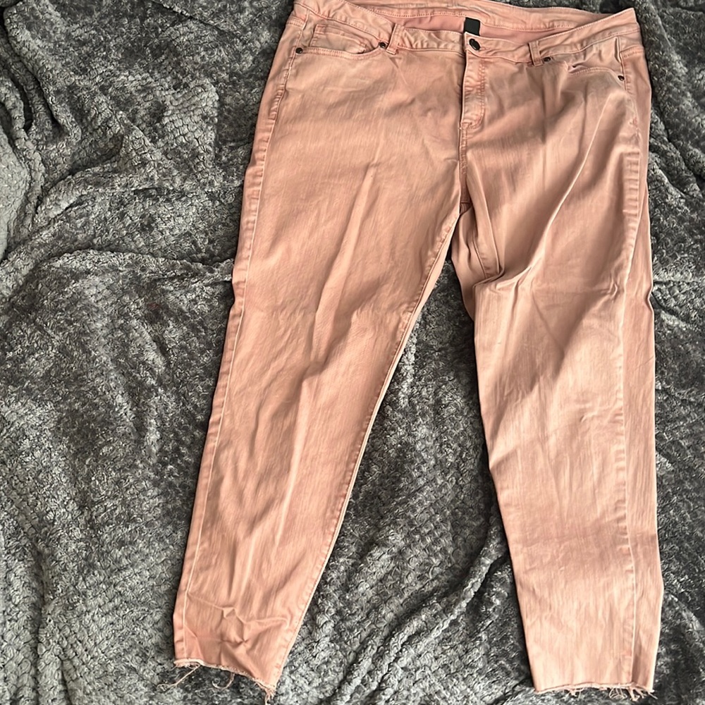 Lane Bryant Peach Skinny Jeans
